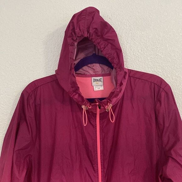 Everlast- Pink Ombre windbreaker jacket- with hood- Size XL - Picture 3 of 9